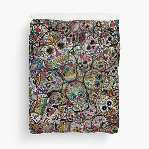 Bunch of Sugar Skulls Duvet Cover