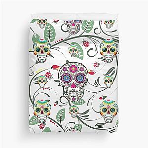 Sugar Skull Garden. Duvet Cover