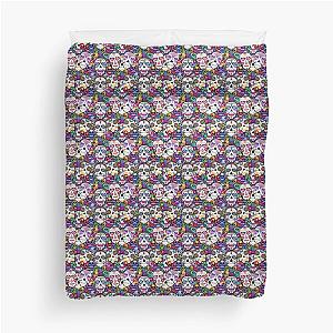 Sugar Skulls Street Pop Art Duvet Cover