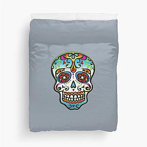 Mexican Sugar Skull, Day of the Dead, Dias de los muertos Duvet Cover