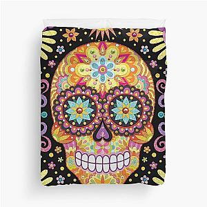 Sugar Skull Art by Thaneeya McArdle - Viva Duvet Cover