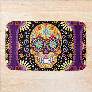 Sugar Skull Art by Thaneeya McArdle - Viva Bath Mat