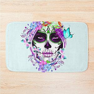 Catrina, Mexican Sugar Skull Girl Bath Mat