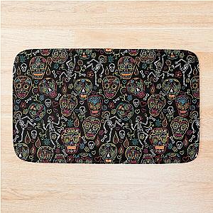 Calaveras Sugar Skulls Bath Mat