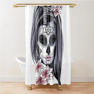 Sugar Skull Girl Shower Curtain