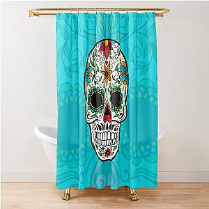 Sugar Skull Pattern Shower Curtain