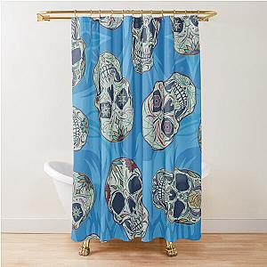 Sugar Skull Pattern Shower Curtain