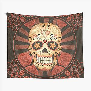 Vintage Day of the Dead Sugar Skull Poster Tapestry