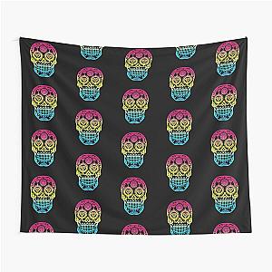 Sugar Skull Calavera Diamond Eyes Tapestry