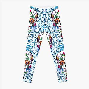 Sugar Skull Damask Leggings