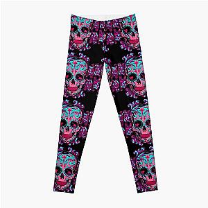 Girly sugar skull perfection Leggings