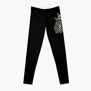 Cat Sugar Skull Mexico Calavera Dia De Los Muertos Halloween Leggings