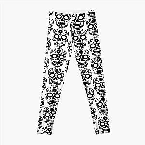 Black Sugar Skull Leggings