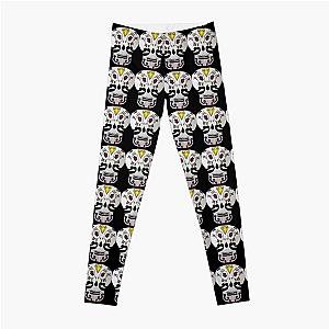 Black and White Sugar Skulls Leggings