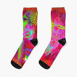 Psychedelic Sugar Skull Socks