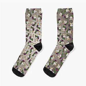 Bull Terrier - Day of the Dead Sugar Skull Dog Socks