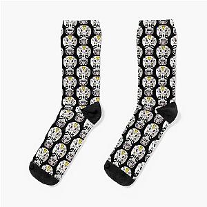 Black and White Sugar Skulls Socks