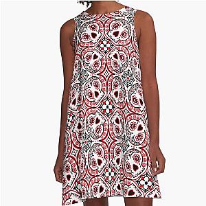 Sugar skull mosiac A-Line Dress