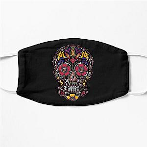 Day of the Dead Sugar Skull Dark Flat Mask