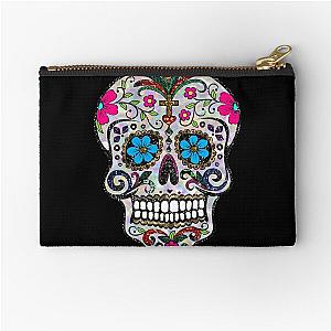 Sugar Skulls (Photo of Sequins - NOT REAL)  Zipper Pouch