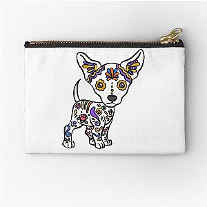 Sugar Skull Chihuahua Zipper Pouch