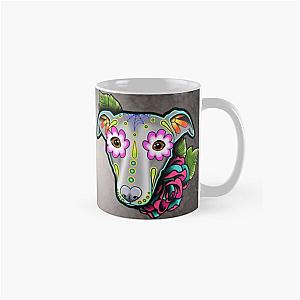 Day of the Dead Whippet  Greyhound Sugar Skull Dog Classic Mug