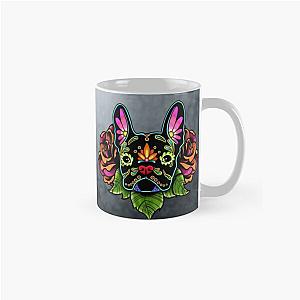 Day of the Dead French Bulldog in Black Sugar Skull Dog Classic Mug