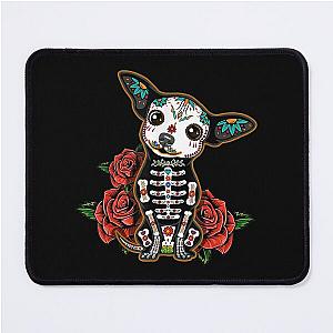 Chihuahua dia de los muertos day of the dead Dog sugar skull Mouse Pad