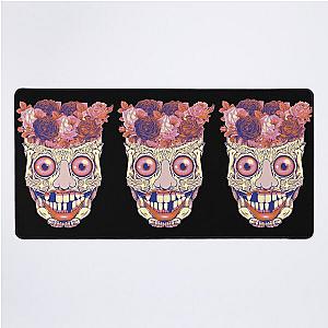 funny sugar skull Desk Mat