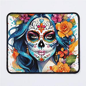 Beautiful sugar skull Woman Mouse Pad