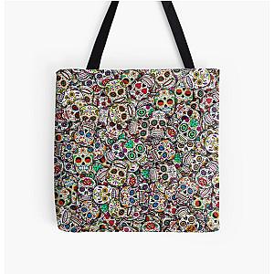 Mexican sugar skulls All Over Print Tote Bag