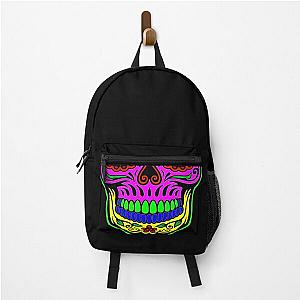 Sugar skull with neon masks Backpack