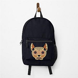 Day of the Dead Cat Sugar Skull Halloween Backpack