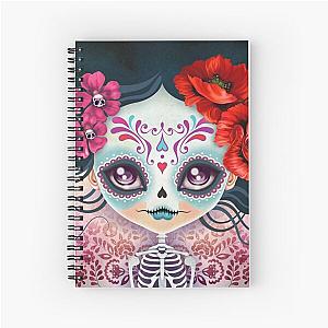 Amelia Calavera - Sugar Skull Spiral Notebook