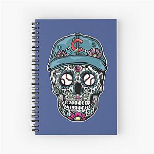 Sugar Skull Chicago Baseball Spiral Notebook