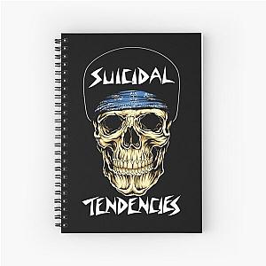 " SUICIDAL TENDENCIES LOGO SKULL NEW BLACK" Spiral Notebook