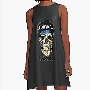 Skull suicidal tendencies A-Line Dress