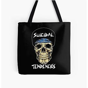 Suicidal Tendencies Logo Skull New Black All Over Print Tote Bag