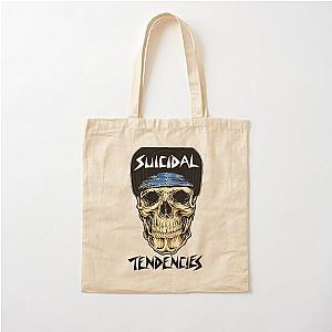 Skull suicidal tendencies Cotton Tote Bag