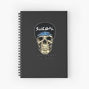Skull suicidal Sticker Spiral Notebook