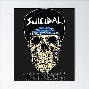 Skull suicidal tendencies Sticker Poster