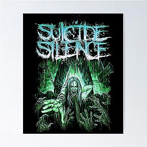 Vintage Retro Black Suicide Silence Poster
