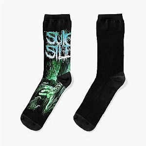 Vintage Black Suicide Silence Socks