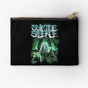 Vintage Retro Black Suicide Silence Zipper Pouch
