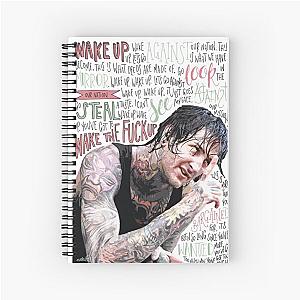 Mitch Lucker Suicide Silence Artwork Spiral NoteBook