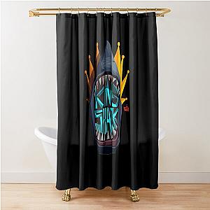 The Suicidee.Squadzz Big King Shark Logo Shower Curtain