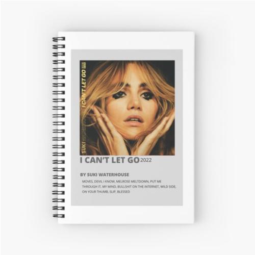 Suki Waterhouse I Cant Let Go Album Print Spiral Notebook