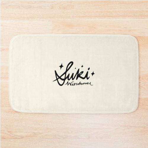 Suki Waterhouse Sparkle Handwritten Black Logo Bath Mat