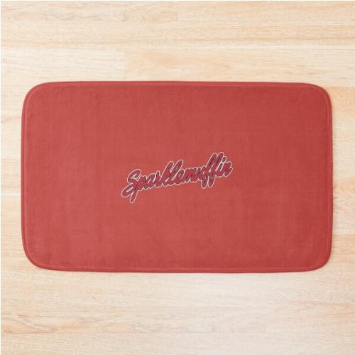 Sparklemuffin Suki Waterhouse Wembley Stadium London Eras Red Black White Bath Mat