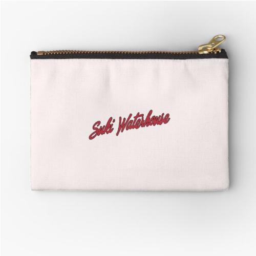 Suki Waterhouse Wembley Stadium London Eras Red Black Zipper Pouch